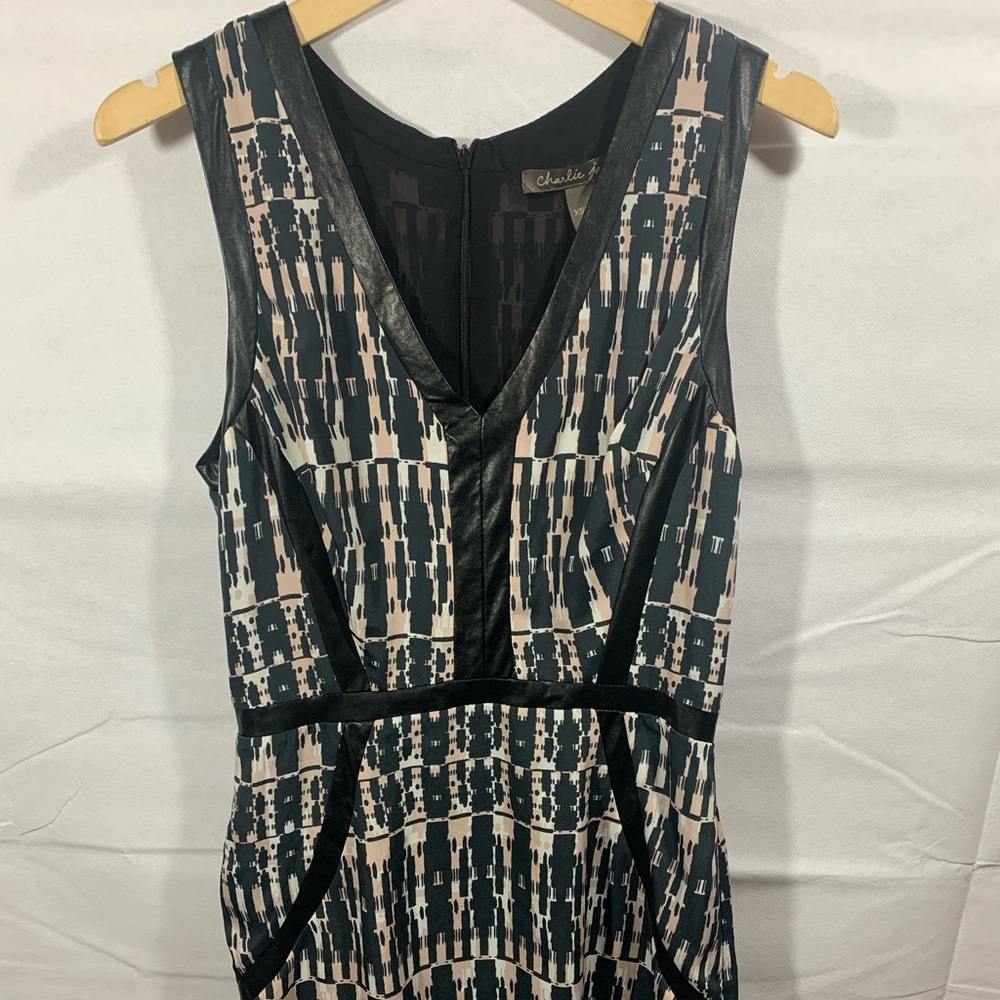 Charlie Jade Slip lined Poised Pattern Dress